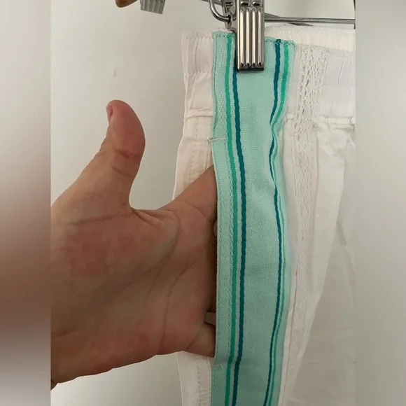 NWT FREE PEOPLE Team Spirit Pull-On Pants In Bleached Aqua Combo MSRP $128 - Picture 10 of 11